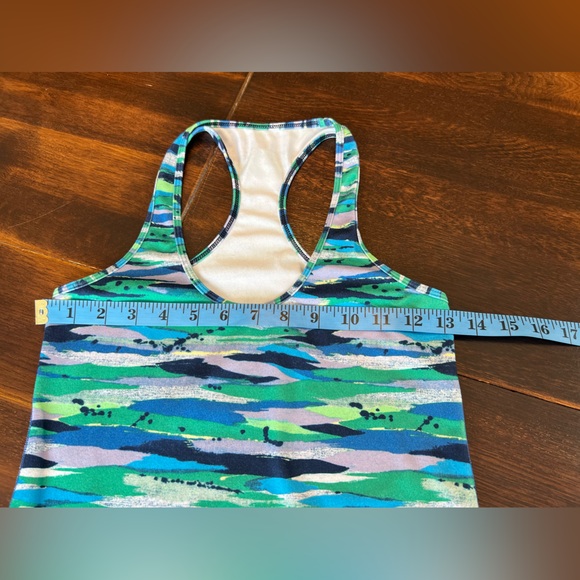 Lululemon Cool Racerback Women’s Size 4 Seven Wonders Multi Colored Light Luon - Picture 7 of 8